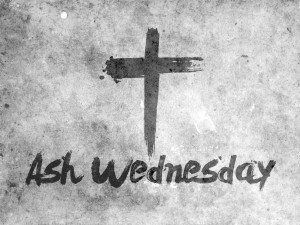 Ash Wednesday with cross
