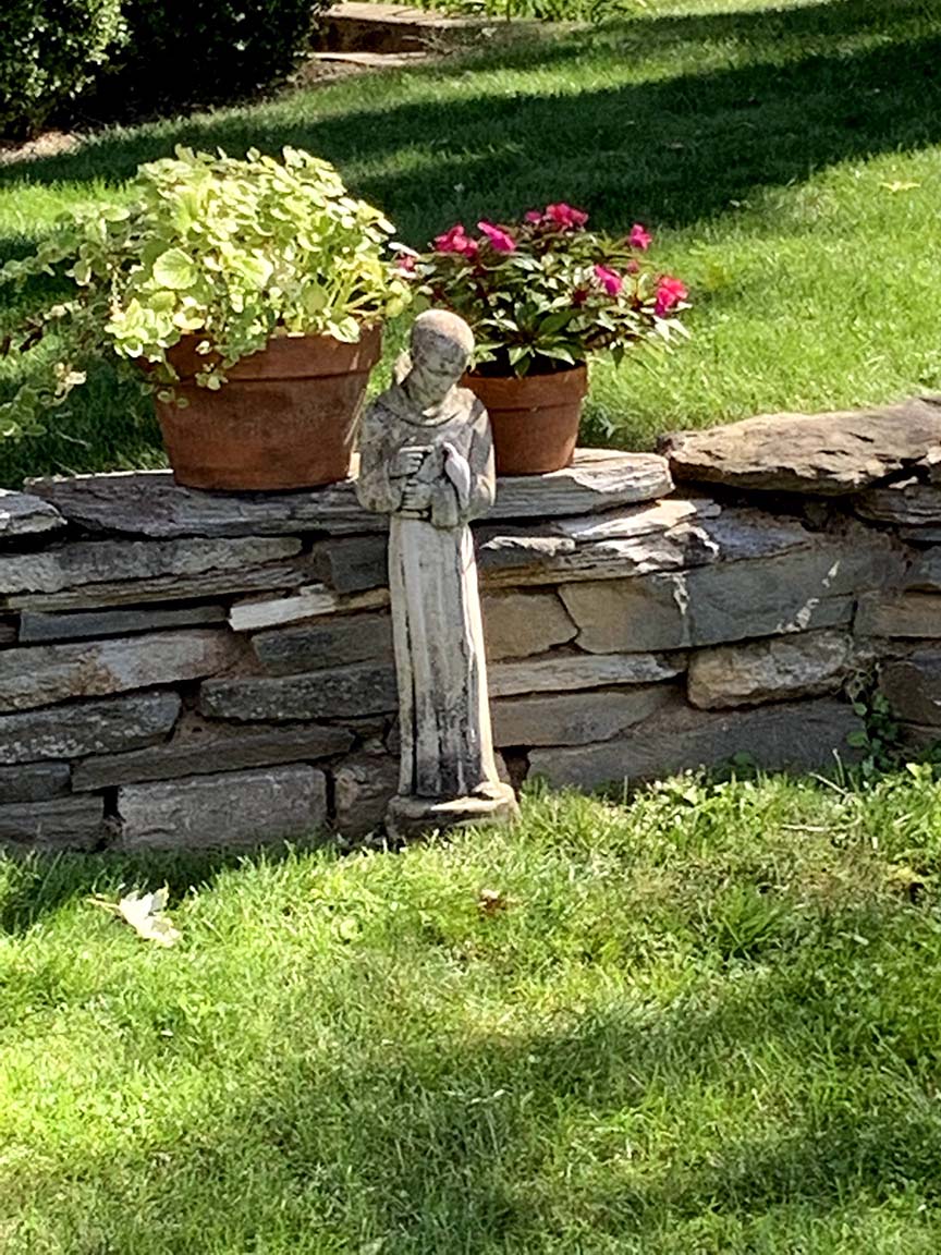Statue of St. Francis of Assisi who loved all animals