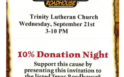 Texas Roadhouse Fundraiser – Sept 21