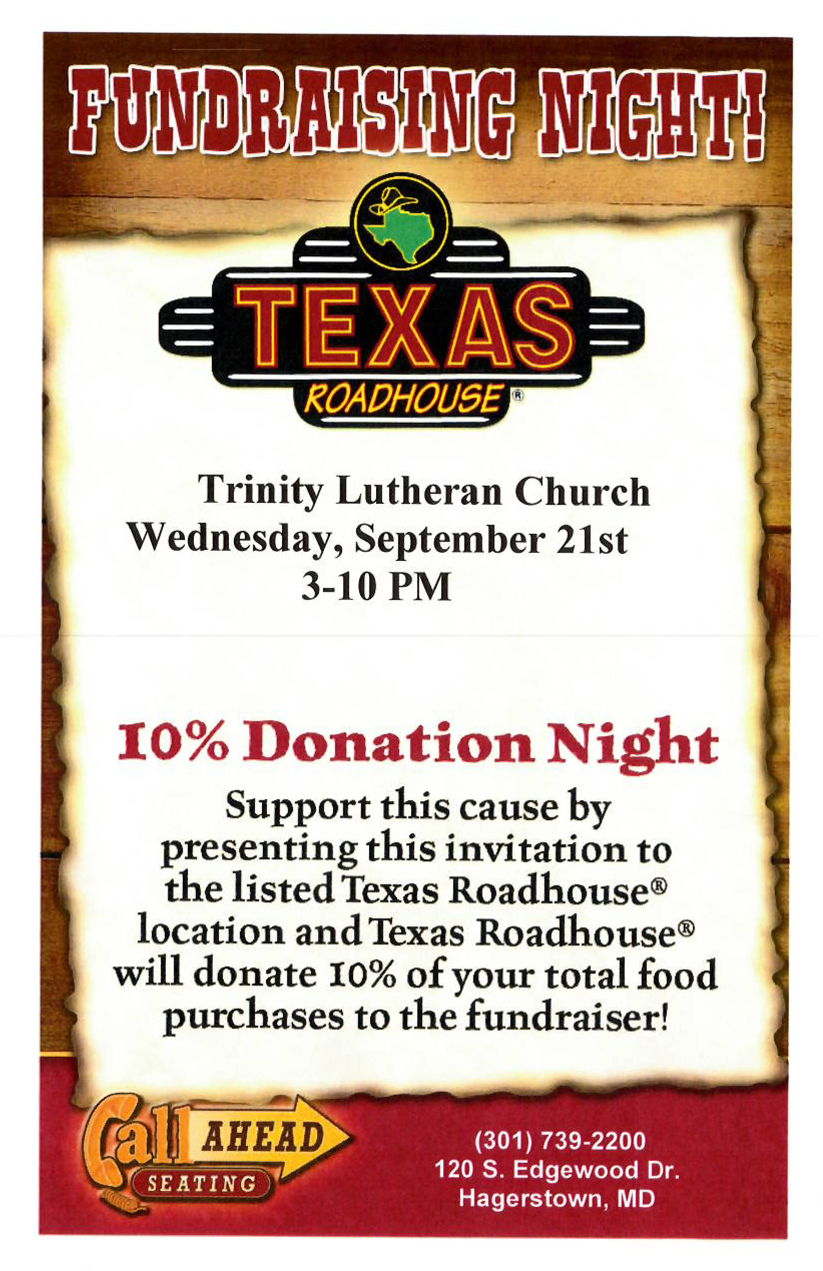 Texas Roadhouse flyer