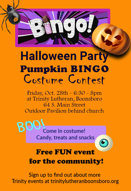 Halloween party and bingo