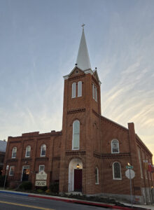 Trinity with its new steeple