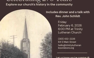 Trinity Lutheran 275th Anniversary Events